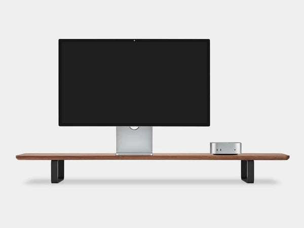 North American Solid Hardwood Monitor Stand American Walnut