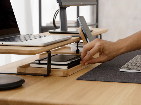 North American Solid Hardwood Monitor Stand American White Oak