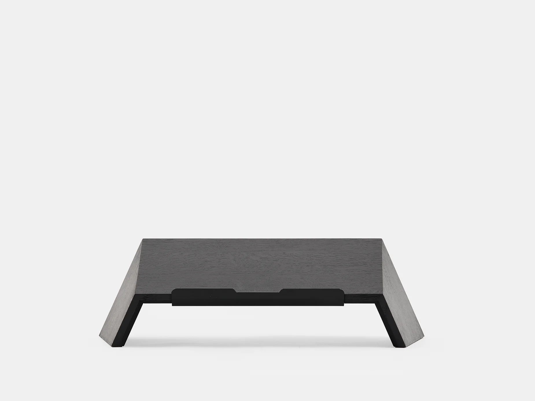 North American Solid Hardwood Laptop Stand Matte Black Oak 15 - 16"