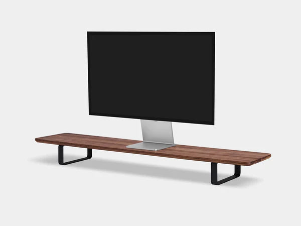 North American Solid Hardwood Monitor Stand American Walnut