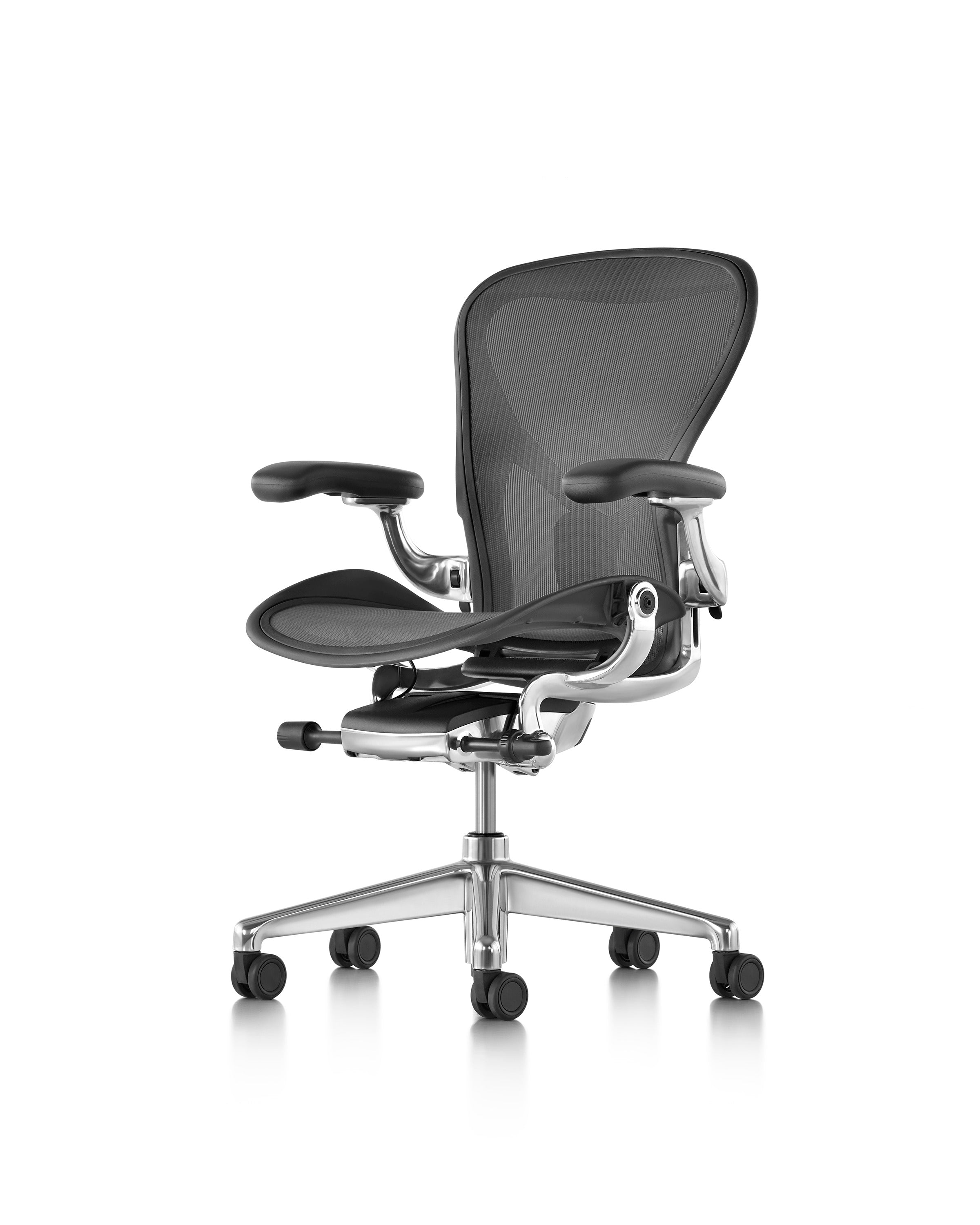 Graphite Polished Aluminum Herman Miller Aeron Chair