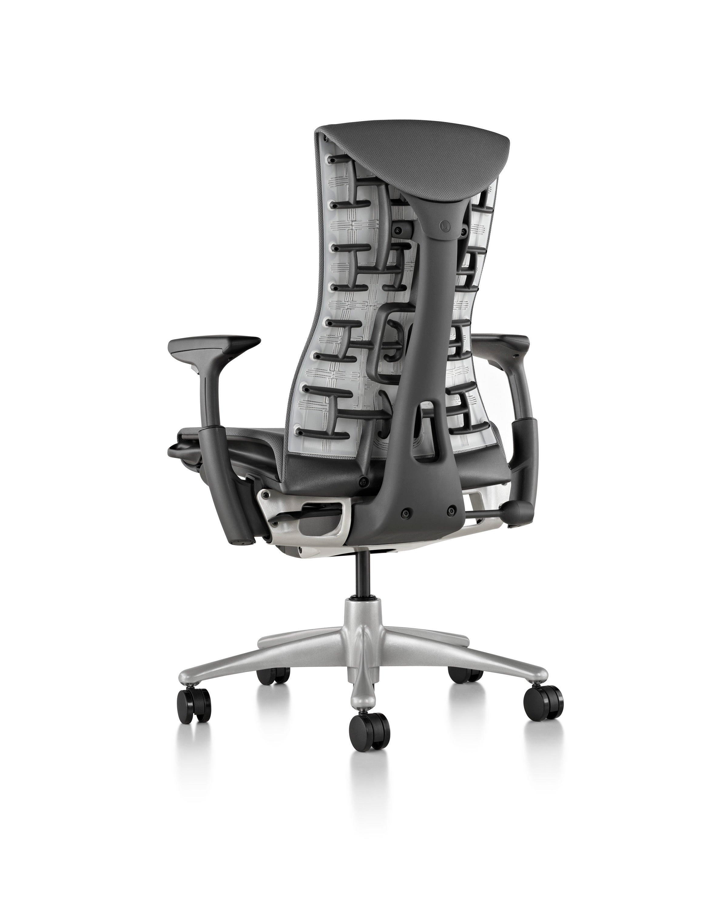 Herman Miller Embody Ergonomic Office Chair Fully Adjustable Arms and Carpet Casters Black Balance